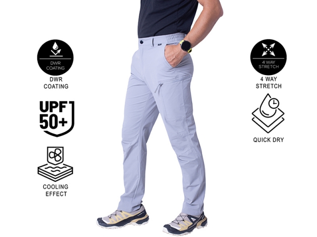 Pantaloni RTB QuickDry Performance SPF+50 Light Grey