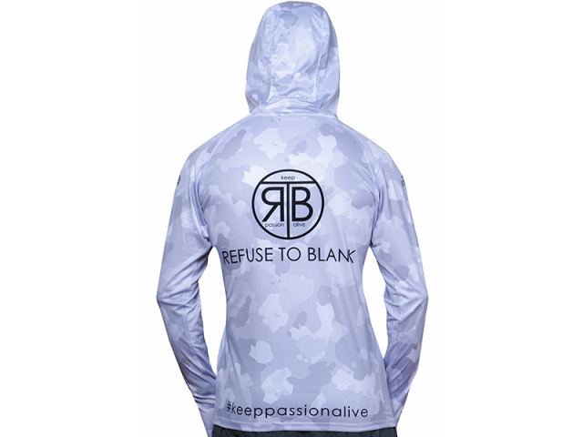 RTB UV Long Sleeve Hoodie UPF 50+ Light Camo Grey